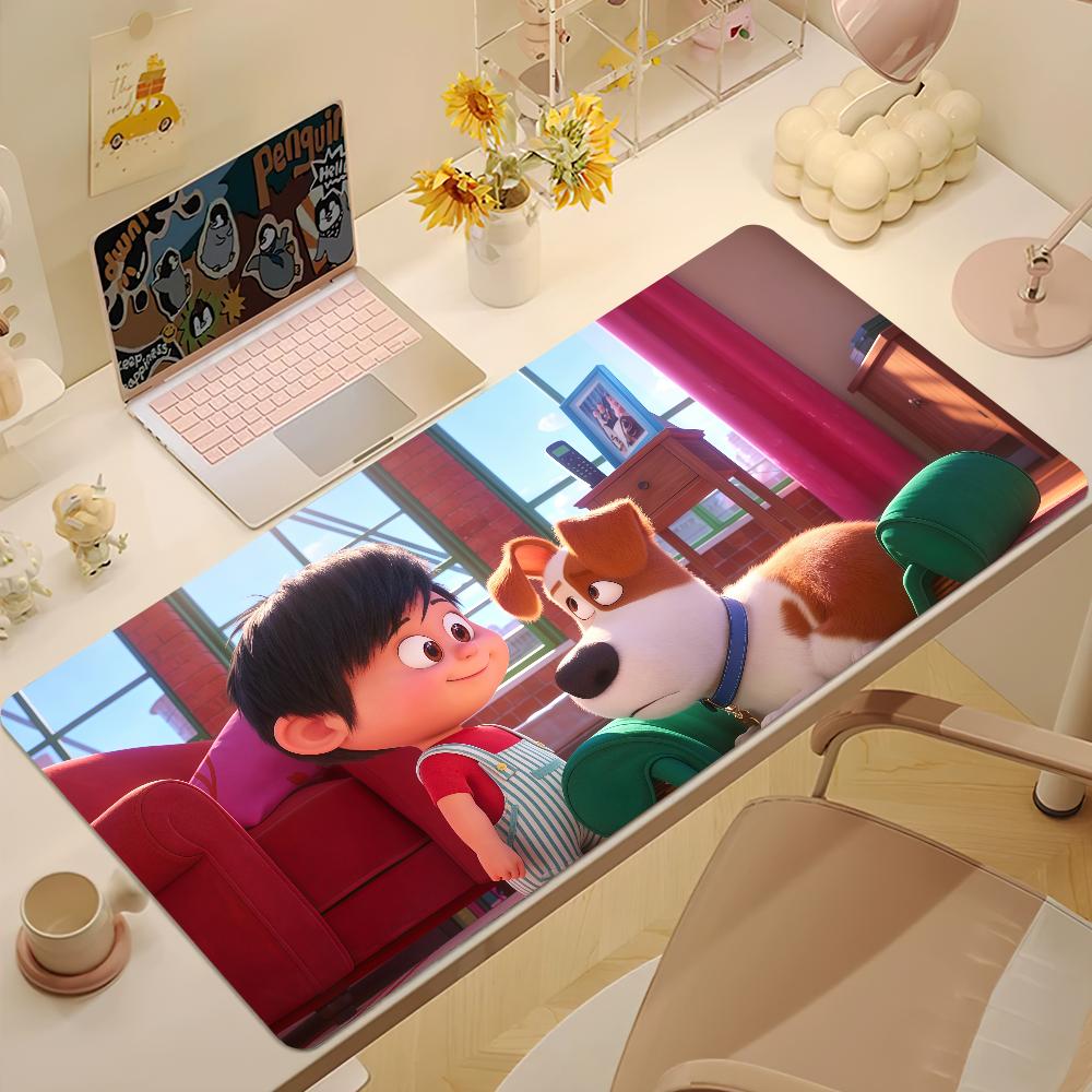 Cartoon TThe Secret Life Of Pets Mouse Pad Large NonSlip Lockedge Desktop Computer Desk Mat Keyboard Office Gamer Student