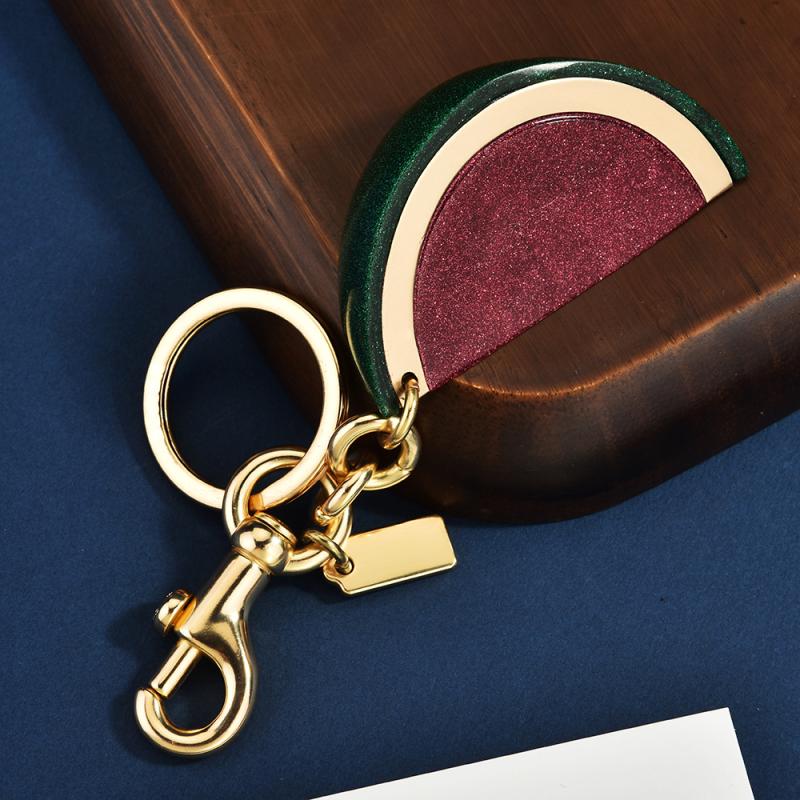 Lovely Cartoon Watermelon Pendant Keychain Fashion Car Key Ring For Women Exquisite Backpack Decoration Accessories Gifts