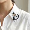 Creative Wild Cat Animal Brooch Simple Versatile Enamel Pin Fashion Jewelry Accessory for Clothing Bags and Hats YNCP5816