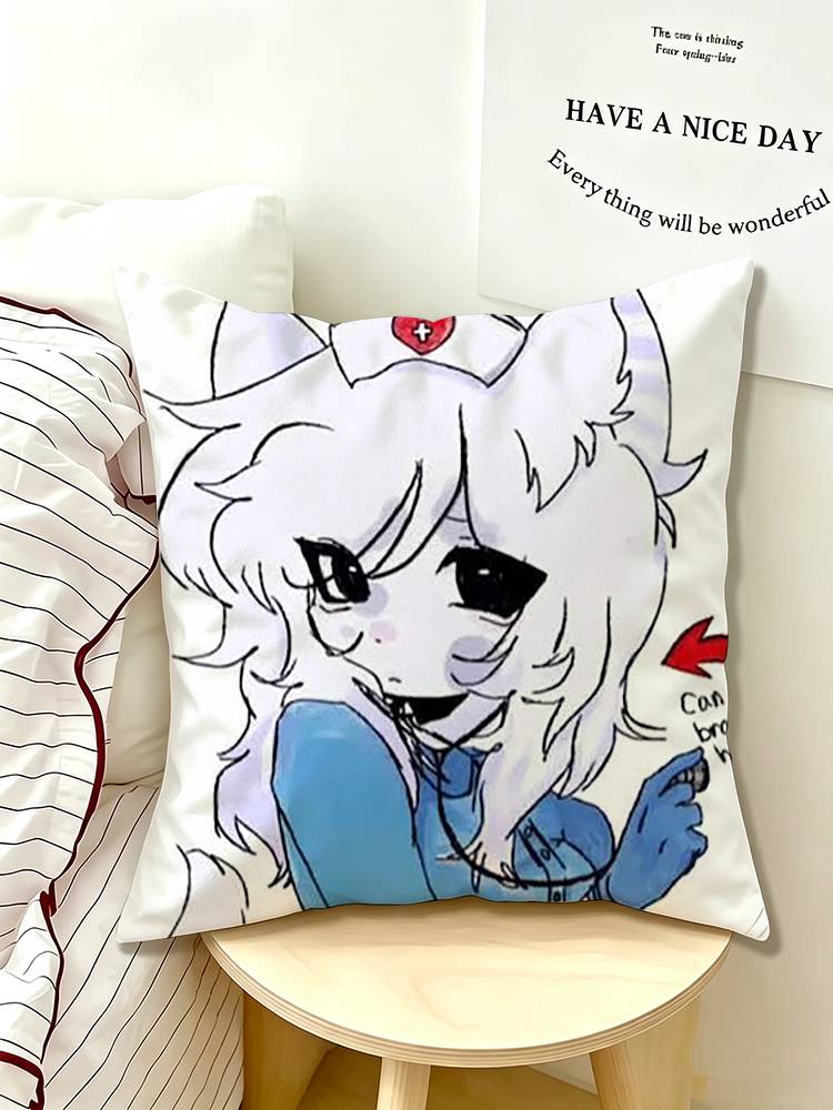CUTE Animal hospital head nurse Pillow Case Pattern Printed Pillowcase For Living Room Sofa Cushion Cover