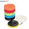 Sharkfox 3-7 Inch Car Polishing Pad Sponge Buffing Waxing Clean Polish Buffer Drill Wheel Polisher Removes Scratches Car Repair