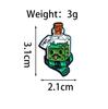 Adorable Cat on Flying Broom Brooch with Scarf and Bottle - Cute Badge Accessory