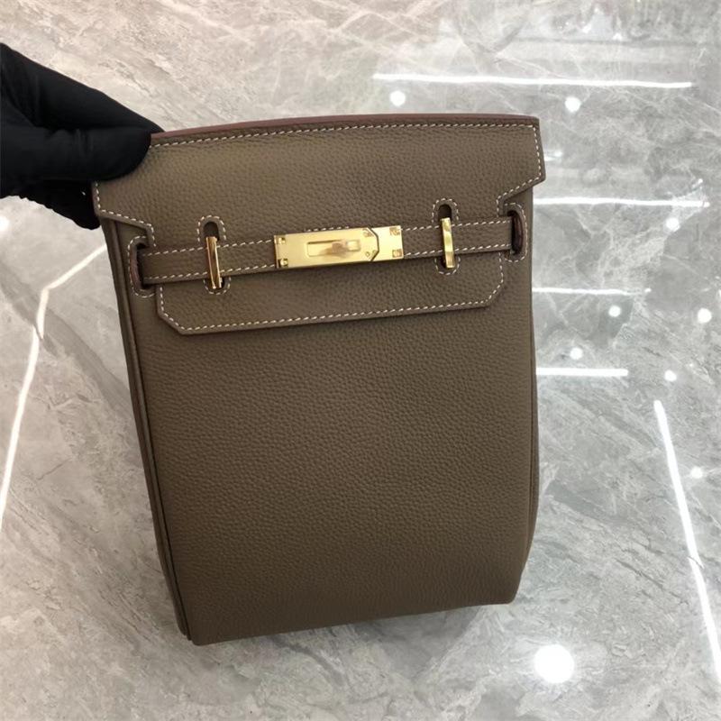 Sac de poitrine et sac à bandoulière unisexe en cuir véritable style collège