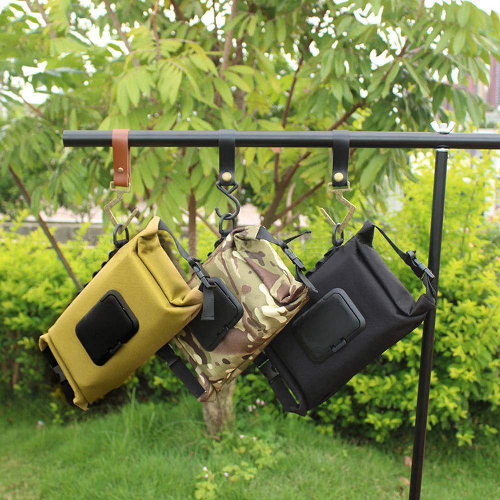 Outdoor Wet Tissue Box Canvas Paper Towels Wet Wipes Dispenser Hanging Storage for Outdoor Camping Accessories
