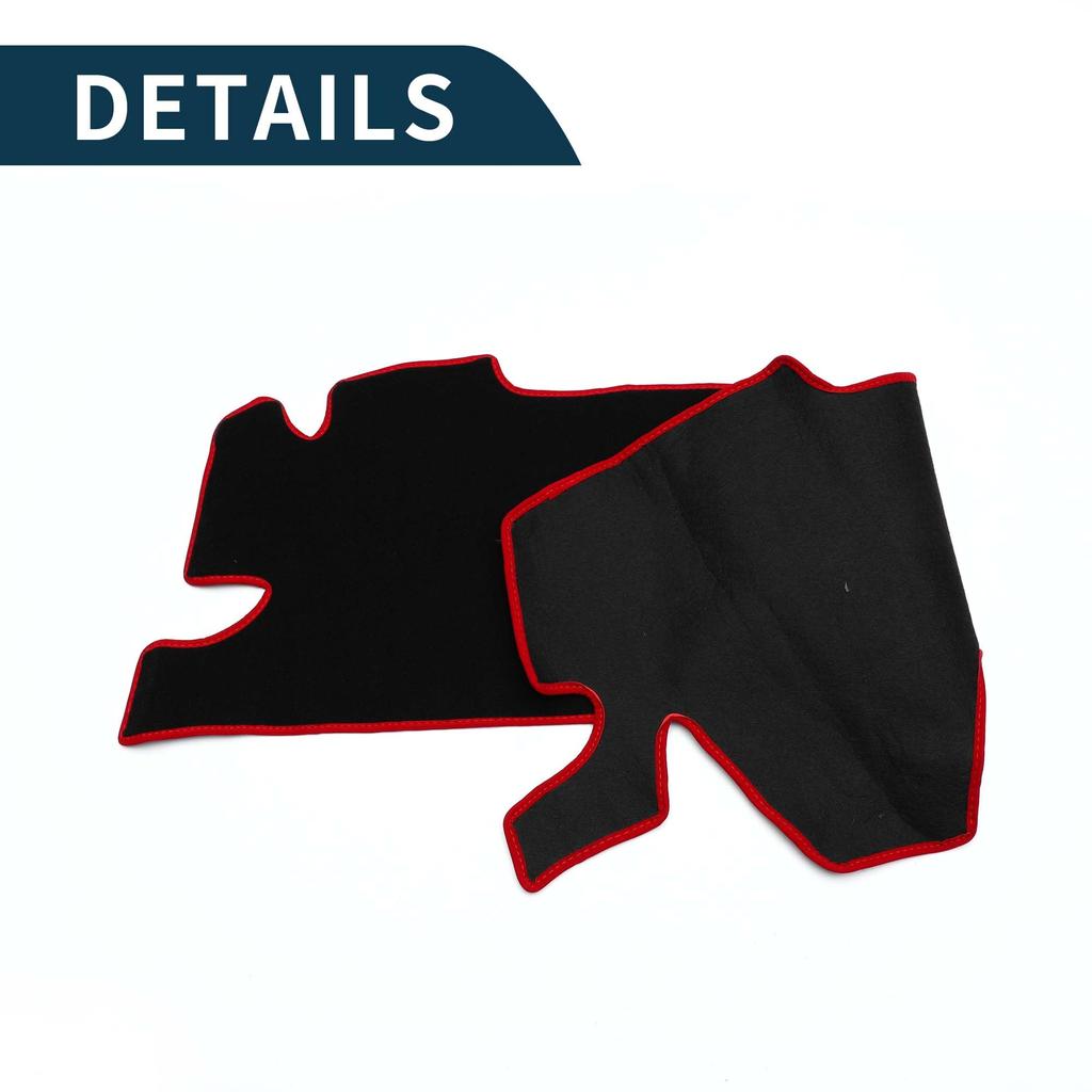 TUCKBOLD Dashboard Mat for Toyota Yaris Cross MXPB1 Center Console Dashboard Black and with 1 Sticker Set (2020-2024), Cover, Red,