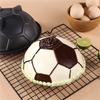 Football Soccer Shape Cake Molds Silicone Half Sphere Pan Nonstick Dome Baking Tool for Home, Party Cakes and Sports Theme Dessert