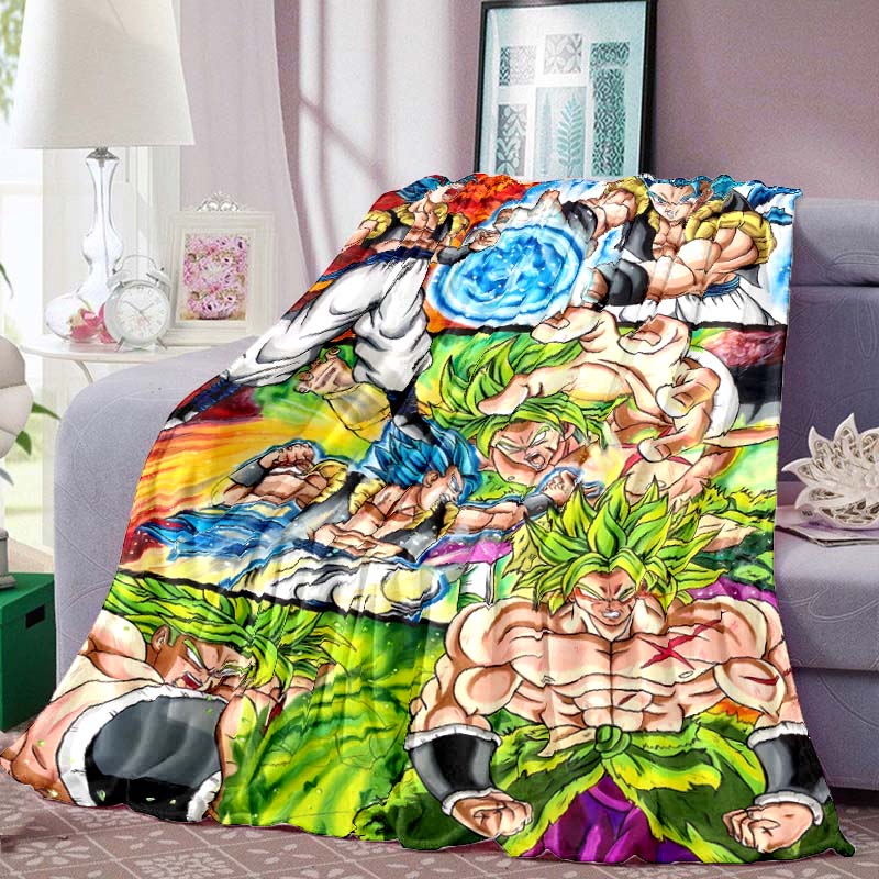 

Dragon Ball Anime Print Blanket Warm Comfortable Flannel Blanket for Bedrooms, Sofas, Beds, Chairs, Picnics, Travel-LXR12 75x90cm