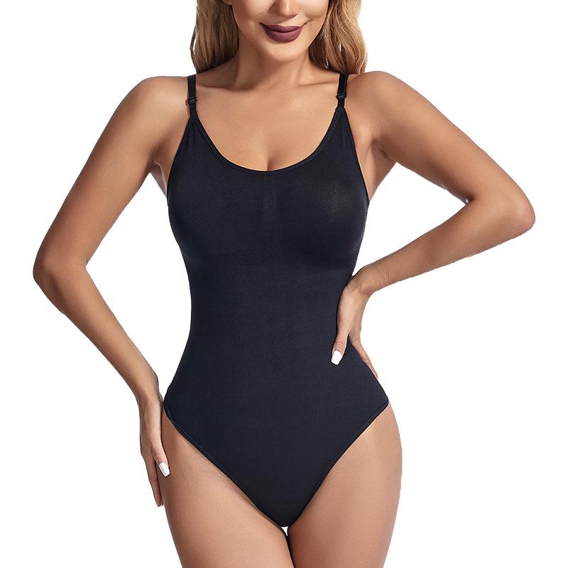 Damen Bodyformer nach der Geburt Taillenformer Tanga mit Spaghettiträgern