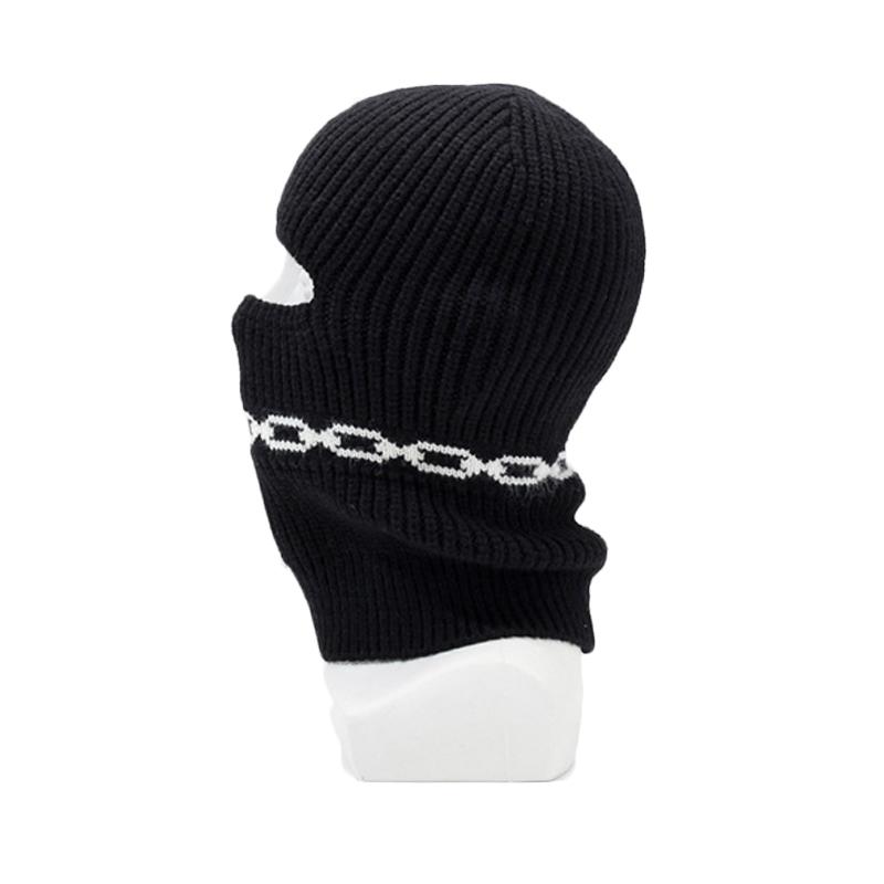 Winter Strickmütze Herrenmütze Outdoor Warm Winddicht Reiten Wollmütze Maske Schal Alles-in-Eins Mütze
