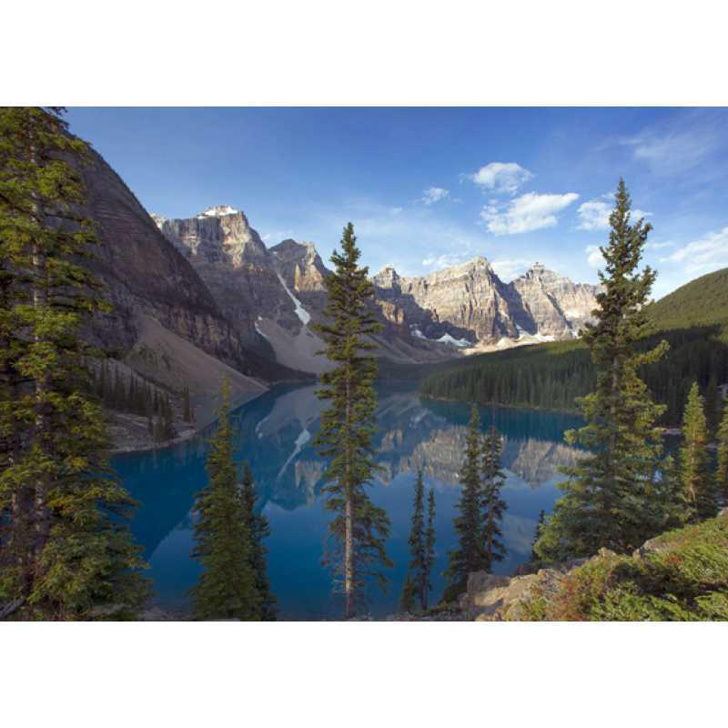 Plakát s krajinou Banffu: Závěsný dekorační předmět z kraftového papíru v rámu