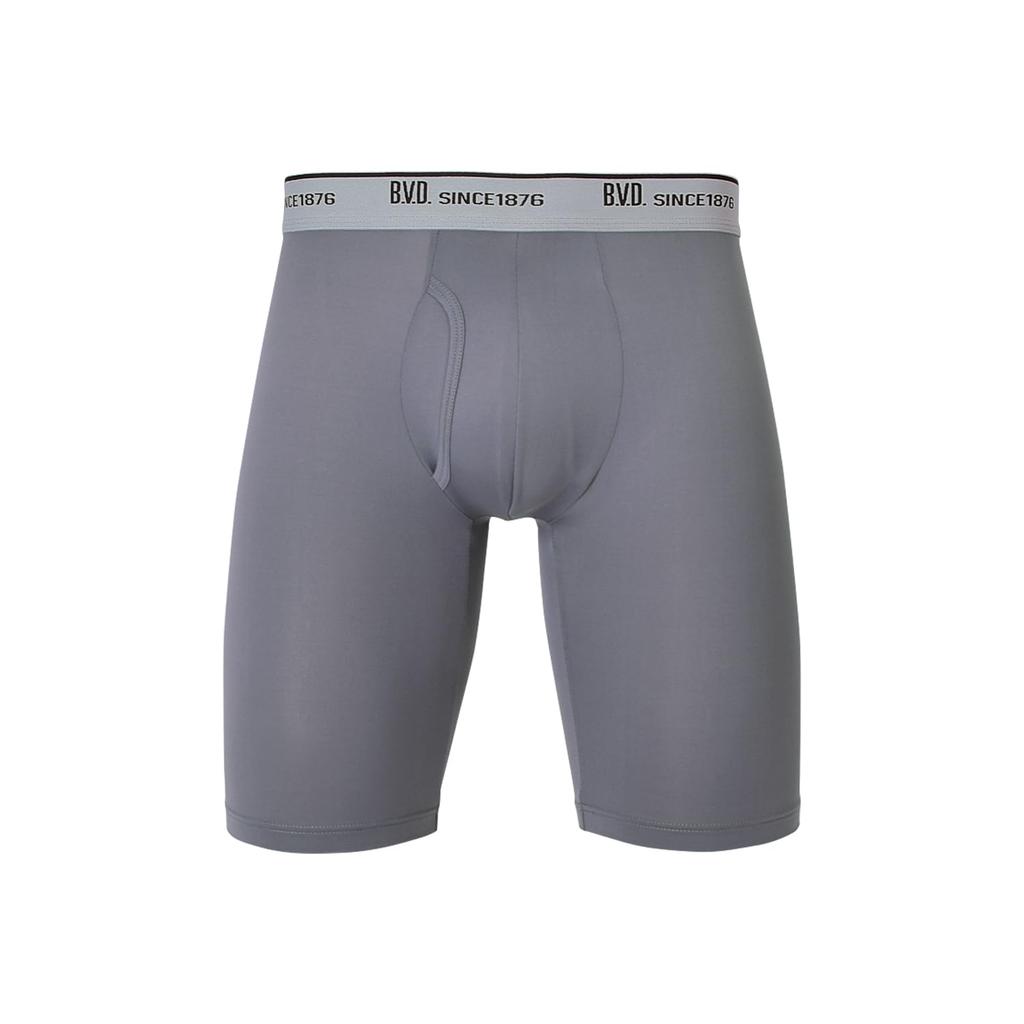 B.V.D. (Bee-Vee-Dee) Boxer Briefs LIGHT FIT BOXER Light Fit Long Boxer Shorts (Front Opening) 3D Front Men's