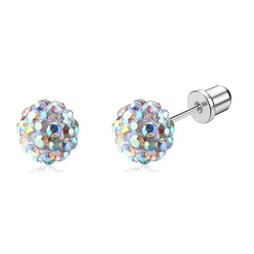 Bobisty Hypoallergenic Surgical Stainless Steel Earrings for Women Screw Back Earrings Cute Flower Butterfly Stud Hoop Earrings