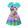 New Mickey Minnie Christmas 2D Printed Short Sleeve Dress Fashion Girls Princess Dress