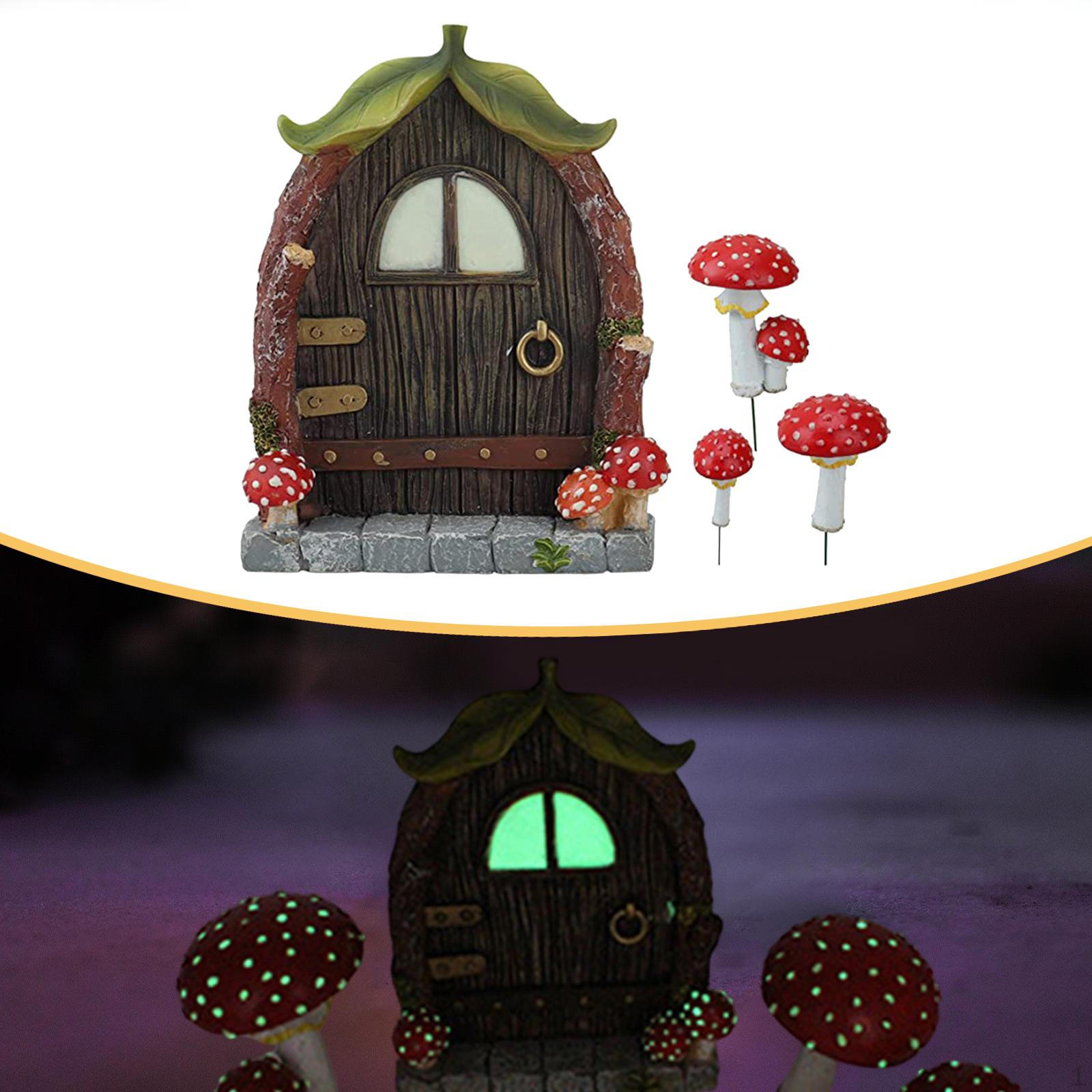 

Garden Fairy Door Outdoor Decor Tree Trunk Decoration Versatile DIY Crafts Elf Tiny