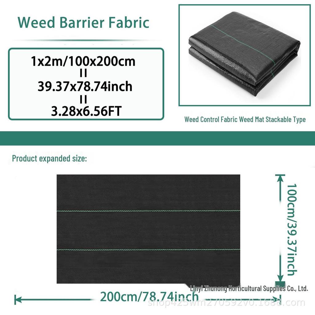 Black PP Weed Barrier Cloth: Breathable, Water-Permeable Ground Cover for Orchards and Gardens