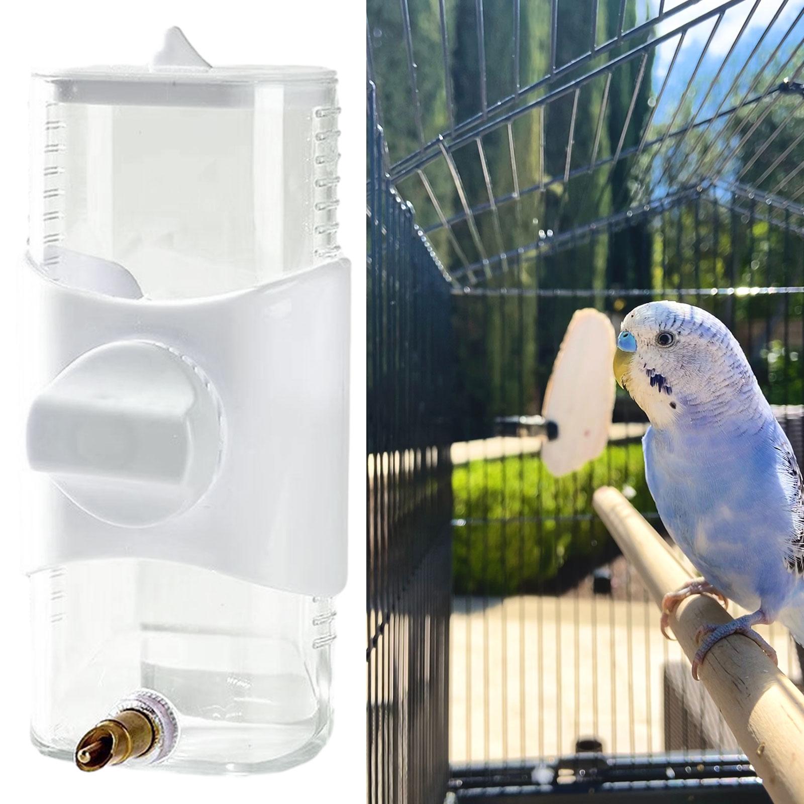 

Bird Drinker Keep Clean Storage Automatic Heavy Duty Parrot Waterer for Bird Supplies Medium Birds Small Pet Cockatiel Parakeet белый