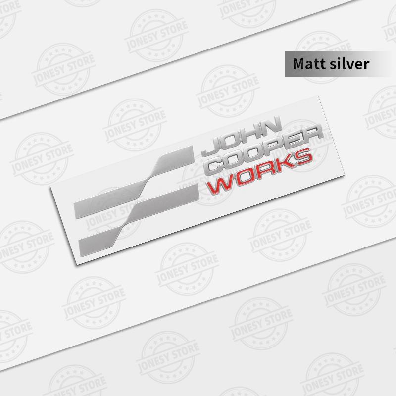 Logo Metallo Auto John Cooper Works Badge 3D Scritta Adesivi Adesivo Baule Per MINI Cooper S JCW R56 R57 R58 R59 R60 R61 F56 F57