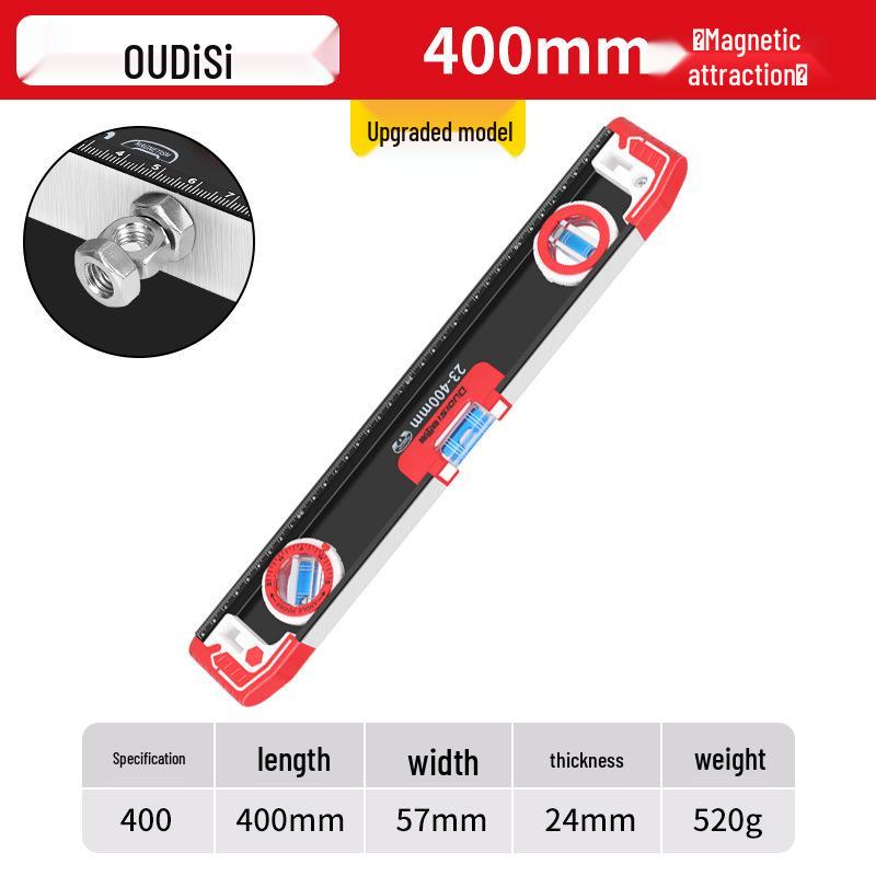 60 High-Precision Strong Magnetic One-Meter Level for Bricklayers