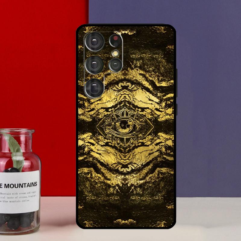 Pyramid Eye Symbol Funda Case For Samsung Galaxy S25 Ultra S9 S10 S20 S21 FE S22 S23 Plus S24 Ultra Phone Cover