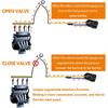 Universal Fuel Pressure Gauge Kit With Quick Connected Hose,0-100 PSI Fuel Pump Tester,Fuel Injection Pressure Tester Fuel Pressure Tester Kit Gas