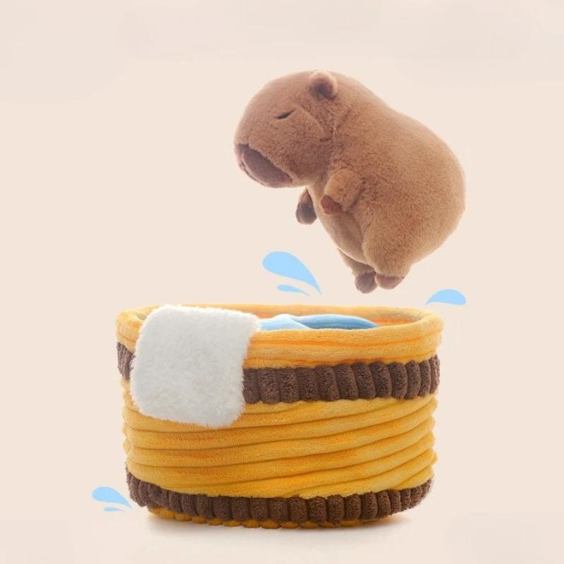 Bubble Bath Kapybara Plush Dolls Cute Puffer Fish Doll Doll Soothing Sleep with Cloth Dolls Children's Gifts Holiday  Favours