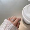 Женское высококачественное открытое кольцо с бриллиантовой инкрустацией - Простое, стильное украшение для законодателей моды.