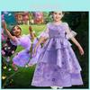 Encanto Isabela Kinder Deluxe Puffy Garn Prinzessinnenkostüm Perfekt für Halloween, Karneval und Kostümpartys!