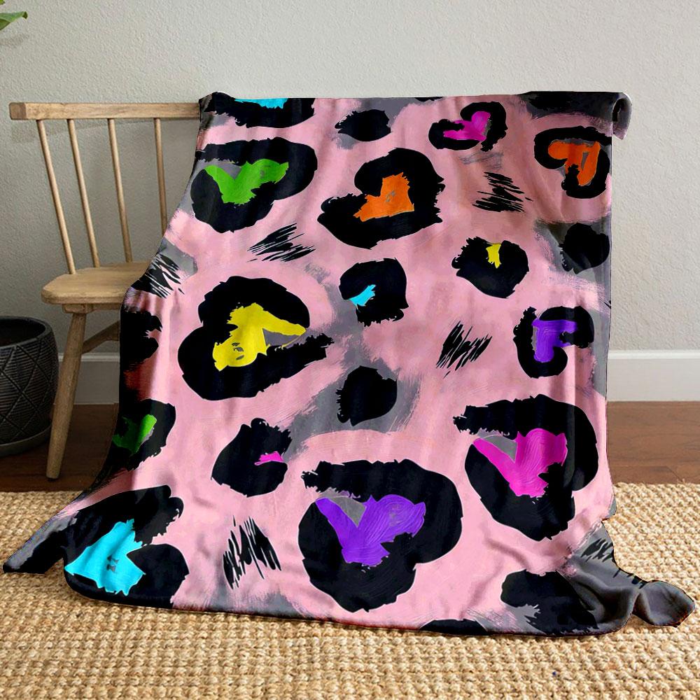 Colorful hearts within black irregular shapes on a pink and gray background. for all seasons blanket lunch break throw gift
