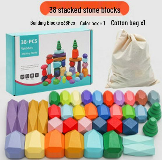 Colorful Stacking Stones: Hand-Eye Coordination Game for Kids