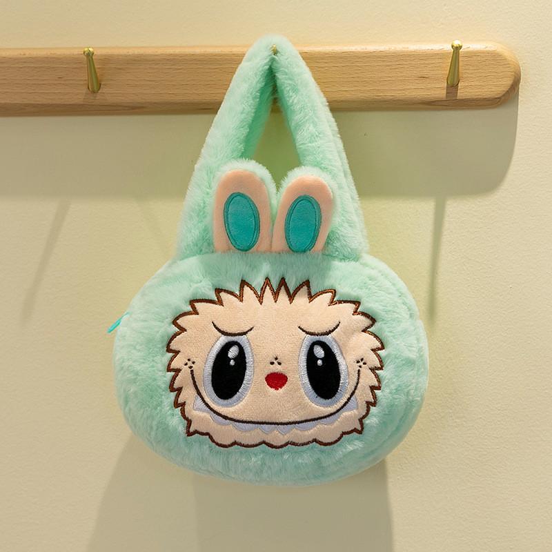 Entzückliche Plüsch Labubu Cartoon Tier Handtasche Niedliche Weiche Tragetasche Für Kinder Und Freundinnen