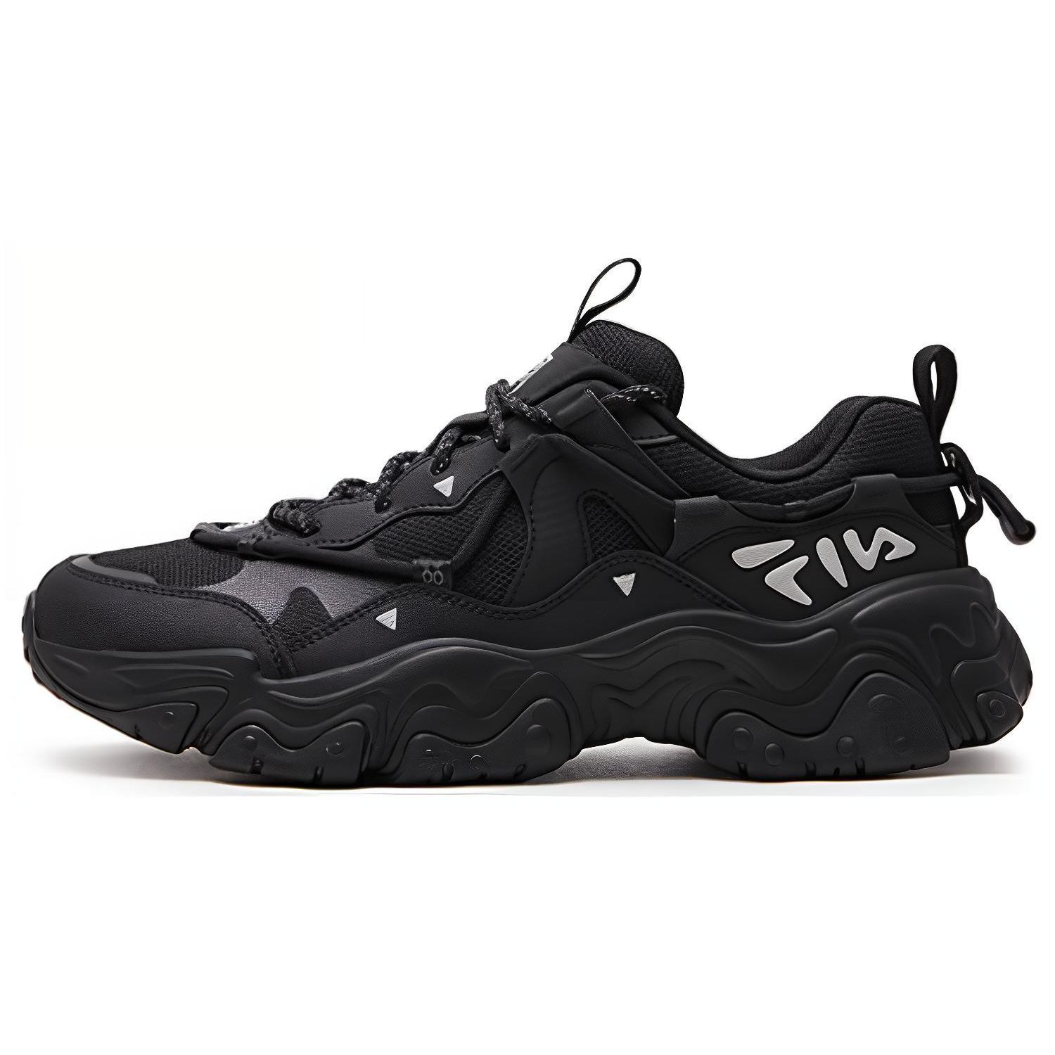 

Fila Fluid 5 Кошачья лапка Ретро Удобные Универсальные Ткань Синтетическая кожа Амортизирующие Дышащие Низкий верх Кроссовки для бега Мужские кроссовки F12M412105FBK 42