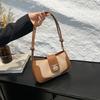 Fashion contrasting underarm bag women's versatile casual autumn and winter new high-end texture niche personalized shopping messenger bag
