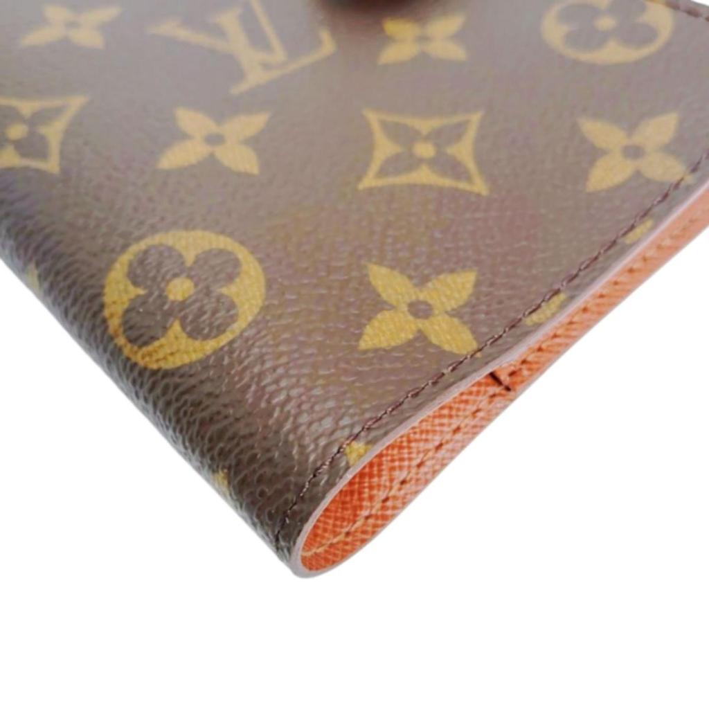 LOUIS VUITTON Monogram Agenda PM Notebook cover Monogram canvas Brown R20005 Used