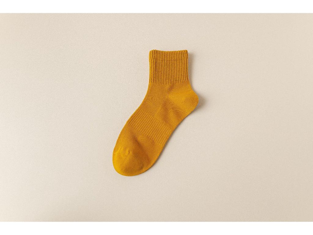 Men's Cotton Waist-Shaping Mesh Socks - Breathable, Sweat-Absorbent, Odor-Resistant, Short Tube, Boneless, for Spring & Autumn Sports