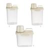 Portable Plastic Storage Canisters Sturdy Cereal Dispenser Jars For Healthy Eating Enthusiasts Students And Homemakers