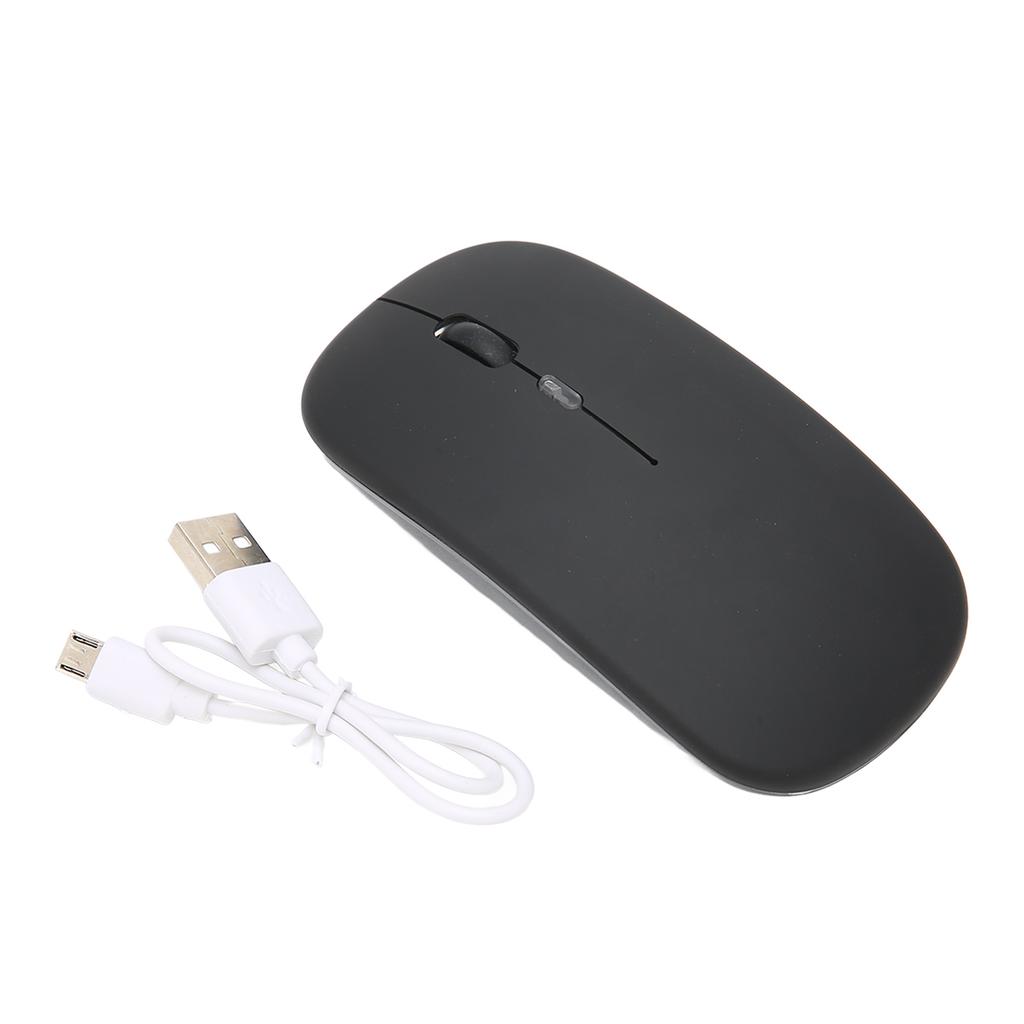 2.4G Wireless Mouse Ultrathin Chargeable Mute 1600DPI Color Backlight Game Mouse with 2.4G Receiver for Laptop Computer
