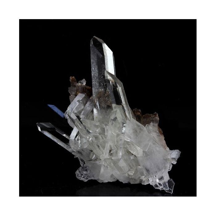Quartz - La Gardette - 56.5 ct - Certificat d'authenticité - 50x33x19 mm - Gris