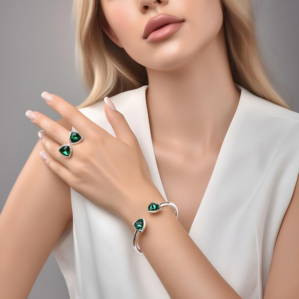 Fashionable Crystal Bracelet European and American Light Luxury Bracelet Women's Accessories