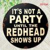 Vintage Iron Tin Sign Redhead Party Theme Wall Decor for Home Bar Club