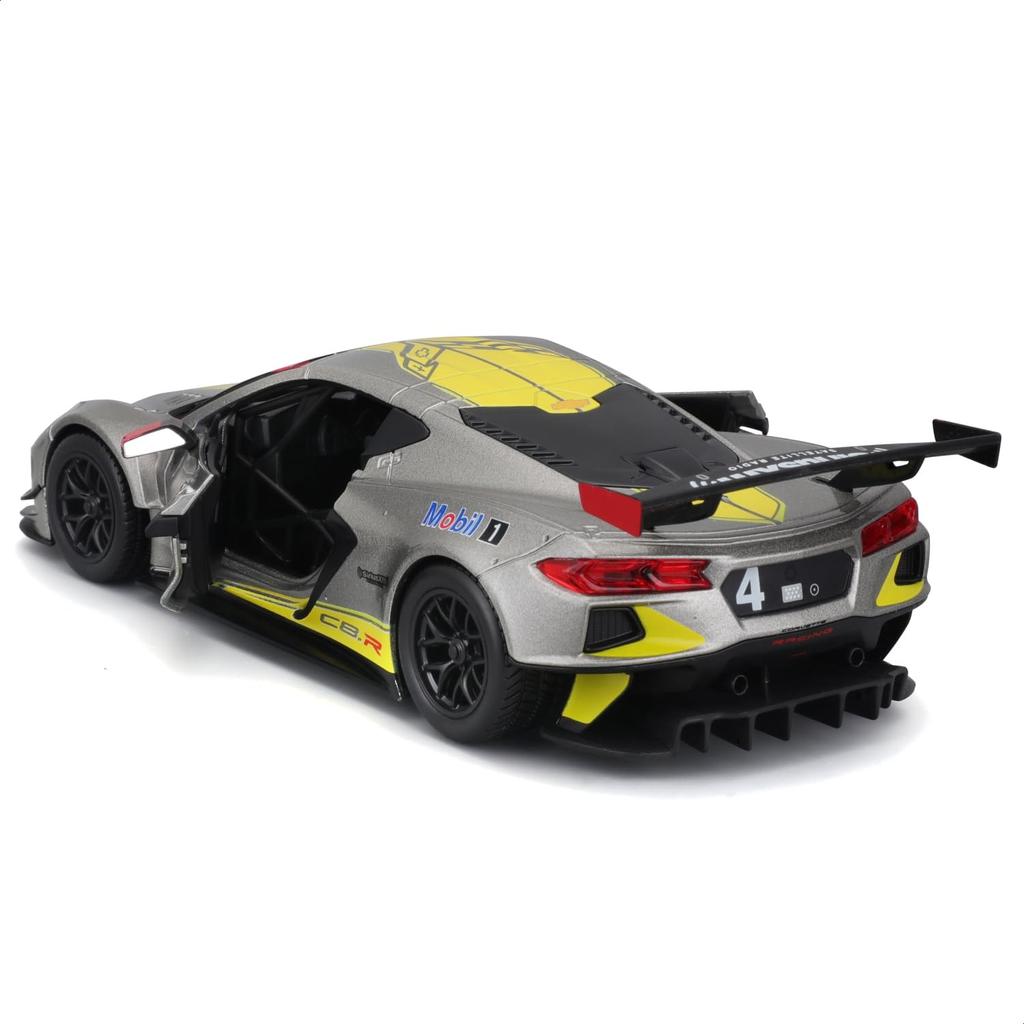 Bburago Scale Chevrolet Corvette C8R 2020 Race Gray Diecast Model Finished 1/24 #3 / Car, Product, 18-28024