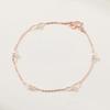 14K Gold Bracelet Chain TL Pearl