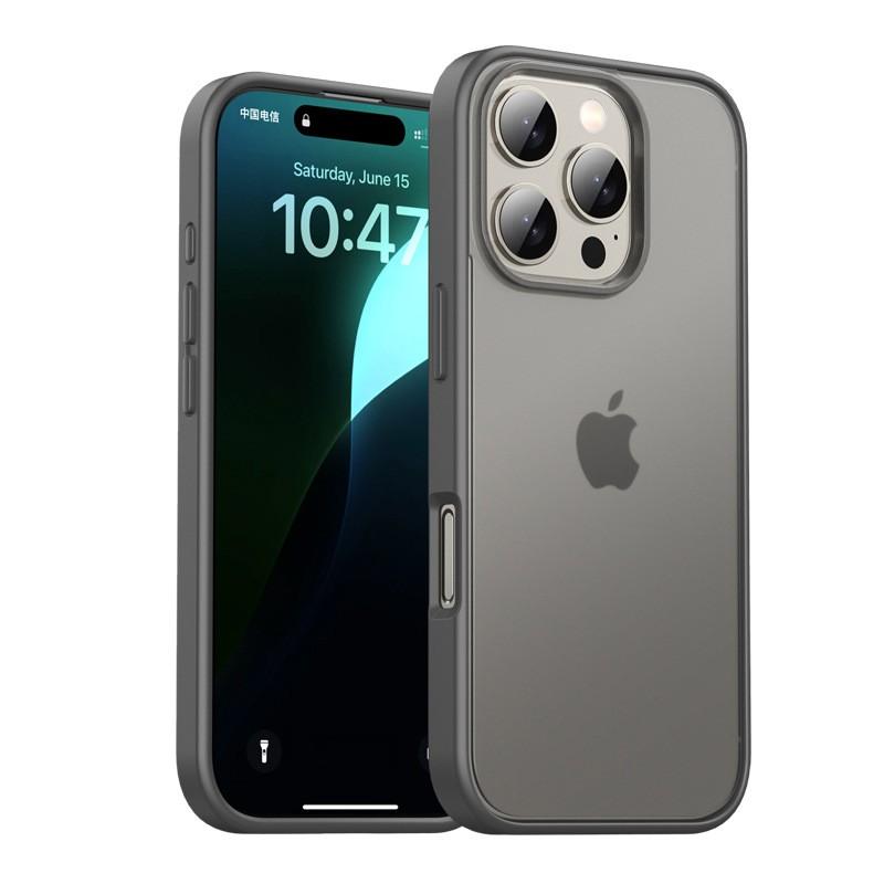 Shockproof TPUPC Phone Case IPhone 16 Pro Max Plus Matte Finish Thickened Protective Cover