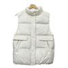Down jacket vest women's new single-breasted outer wear stand-up collar down vest sleeveless white duck down vest