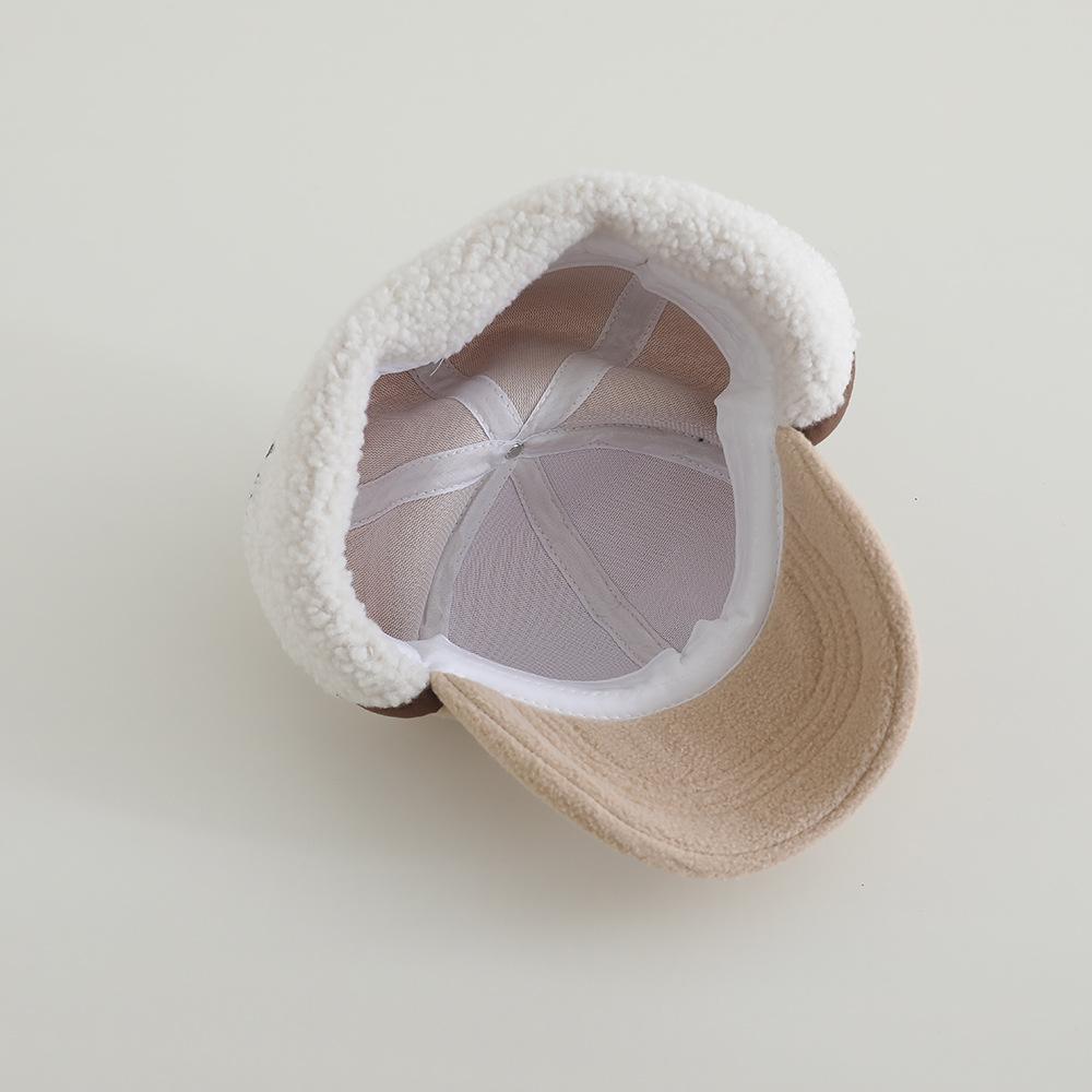 Kinder Herbst/Winter Lammwolle Baseballkappe mit Ohrenschutz