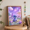 Disney Stitch oil painting hand painting coloring painting handmade diy home decoration gift