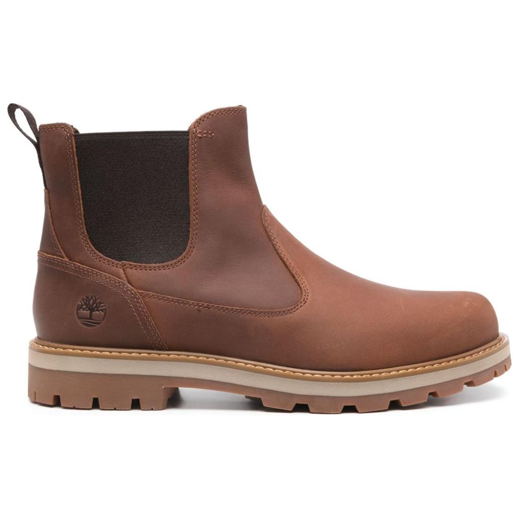 Timberland Britton Road Comfortable Versatile Short Chelsea Boots Men Boots Brown A6A4WEM6