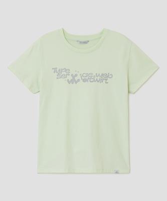 Taibseobiseu Vivid Twirl Glitter Top [Lime]