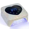 72W UV LED Nail Lamp Rechargeable Fast Drying Sparkly Nail Dryer Manicure Lamp Wireless for Curing All Gel Nail Polish