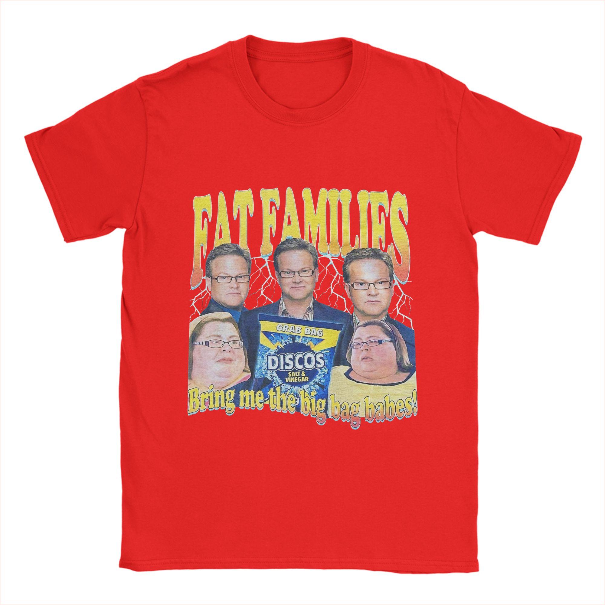 

FAT FAMILIES T Shirt Summer Bring Me The Big Bag Babes Cotton T-Shirts For Men Harajuku Loose Tshirt Sleeve Streetwear Top Tees S