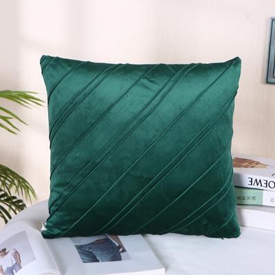 Solid Color Flannel Pillow Case Home Sofa Pillow Bedside Pillow Short Plush Cushion
